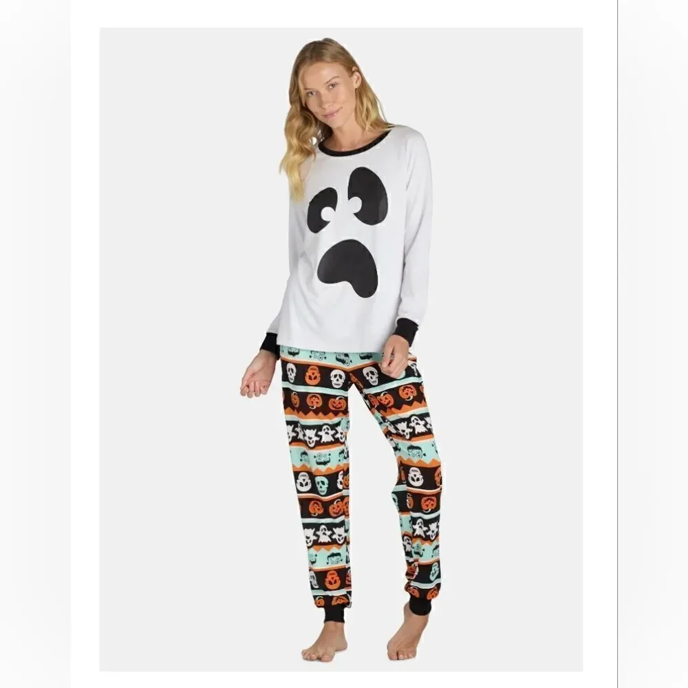 Halloween Ghost Women’s Matching Family Pajamas Set from Way to Celebrate